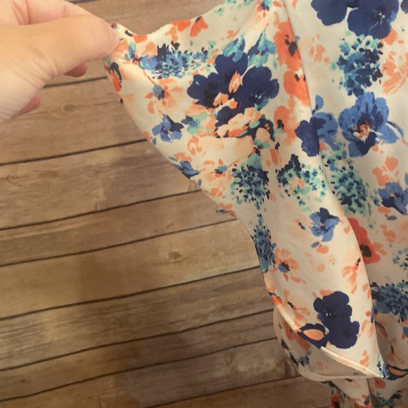 🎈Sale🎈Merona XXL Floral Ruffle Detail Detailed Sleeve Dress - Picture 3 of 9